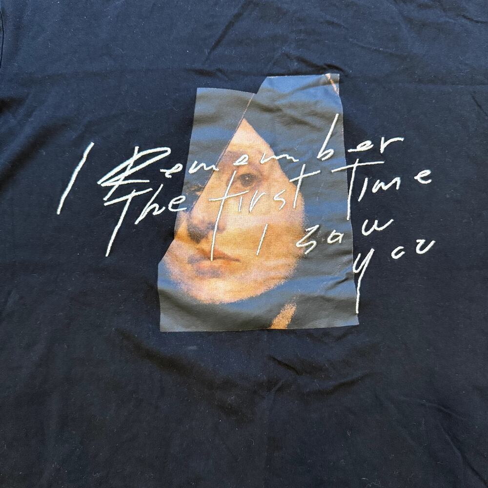 I Remember the First Time I Saw You Black Graphic Tee Unisex Size Medium - Picture 2 of 4